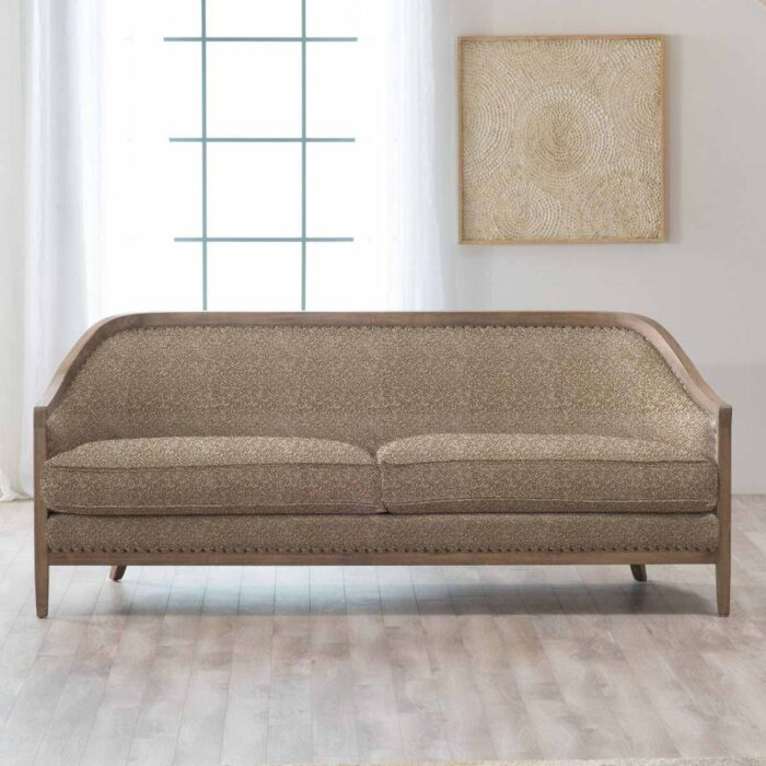 نمونه شبیه سازی شده پارچه مبلی آلدو کرم طرح پتینه فروشگاه پارچه مبلی کارما