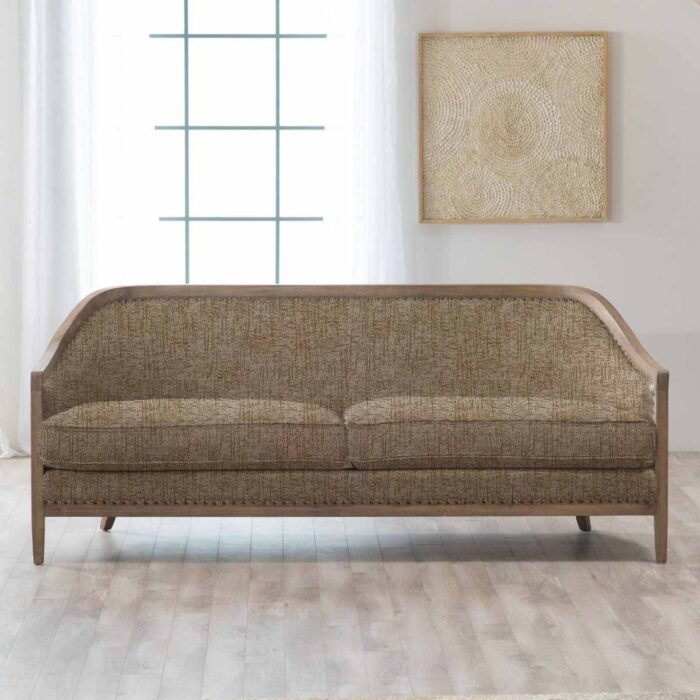 نمونه شبیه سازی شده پارچه مبلی آلدو کرم طرح راه راه خط دار فروشگاه پارچه مبلی کارما