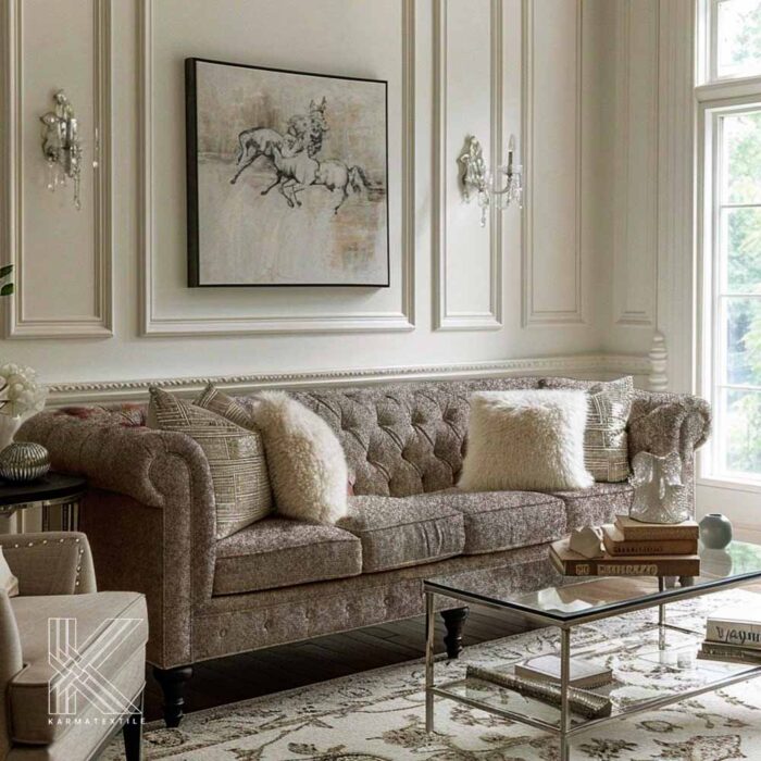 نمونه شبیه سازی شده پارچه مبلی پینار کد 14 فروشگاه پارچه مبلی کارما